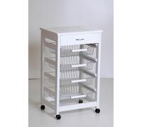 Carrello VESUVIO portafrutta senza base LACCATO BIANCO