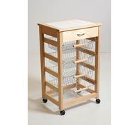 Carrello VESUVIO portafrutta senza base NATURALE