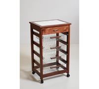 Carrello VESUVIO portafrutta senza base NOCE