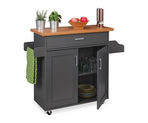 Carrelo da cucina con cassetti Mobiletto salvaspazio Carrello multiuso 2 ripiani