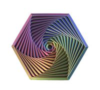 Carreneu Fidget Toy Esagonale Sensoriale, Giocattolo Fidget Esagonale, Giocattolo Sensoriale A Pressione (Multicolore)