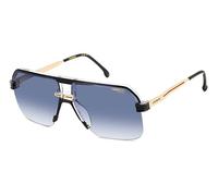 Carrera Uomo CARRERA 1066/S 7C5/08 Occhiali da sole Plastica Nero Blu Squadrata Normale Sfumato