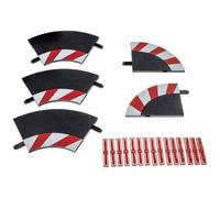 Cordoli Interni Curve Raggio 1 60 Gradi (3) + Terminali (2) Slot Car Accessori