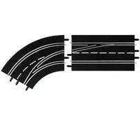 Curva Cambio Corsia Sinistro Out to In Slot Car Accessori Autopiste CARRERA