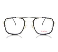 Carrera 280 807 Men's Eyeglasses - Black Metal Frame, Rectangular Design