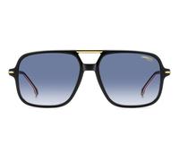 Carrera 350/S 2M2/08 Men's Sunglasses - Black & Gold Frame, Dark Blue Gradient Lenses