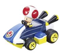 Carrera RC Mario Kart Mini RC Toad, per bambini e adulti, ragazzi e ragazze, licenza originale unica, divertimento di guida istantaneo con pronto per correre, autentica esperienza Mario Kart, blu