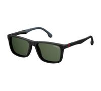 Carrera 4009/CS 807-UC Unisex Eyeglasses with Clip-On - Black Frame, Green Polarized Lenses
