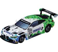 Carrera Auto da corsa ibrida BMW M4 GT3 Mahle Racing Team, scala 1:50, luci anteriori e posteriori, ricaricabile tramite USB-C, veicolo aggiuntivo