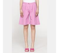 CARRERA BERMUDA CON PIEGHE IN POPELINE 100% COTONE