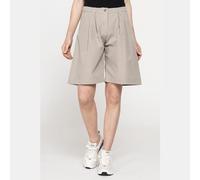 CARRERA BERMUDA CON PIEGHE IN POPELINE 100% COTONE
