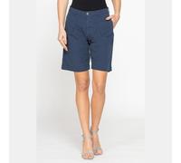 CARRERA BERMUDA CON PIEGHE IN POPELINE 100% COTONE