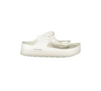 Carrera Bianco Poliuretano Womens Flip Flop with Ankle Buckle - EU40/US10
