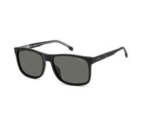 Carrera C FLEX 01/G/S 003-M9 57 Men's Sunglasses - Matte Black Frame, Dark Grey Polarized Lenses