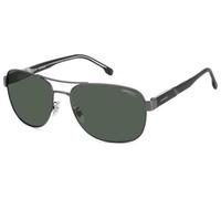 Carrera Uomo C FLEX 02/G/S R80/QT Occhiali da sole Metallo Rutenio scuro Verde Squadrata Normale