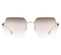 Carrera Ca 3102/s/bb Occhiali Da Sole Donna Oro Squadrato Marrone 58mm