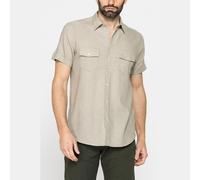 CARRERA CAMICIA ESTIVA A MANICA CORTA IN MISTO LINO