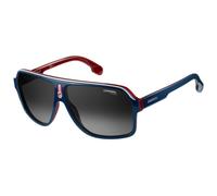 Carrera Carrera 1001/s Occhiali Da Sole Unisex Blu Geometrico Grigio 62mm