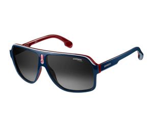 Carrera Carrera 1001/s Occhiali Da Sole Unisex Blu Geometrico Grigio 62mm
