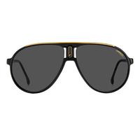 Carrera Champion65/n Occhiali Da Sole Unisex Nero Pilot Grigio 62mm