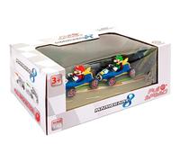 Carrera Confezione Doppia 2 Macchine Pull & Back Mario + Luigi