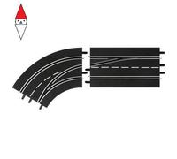 Curva Cambio Corsia Sinistro Out to In Slot Car Accessori Autopiste CARRERA