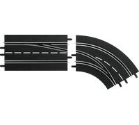 Carrera DIGITAL 124 / DIGITAL 132 - Cambio di Corsia Curva a Destra, da Fuori a Dentro - 1 pz.