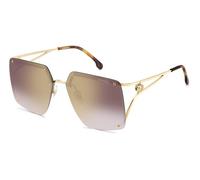 Carrera Donna CARRERA 3041/S VVP/YK Occhiali da sole Metallo Oro Marrone Squadrata Specchiate Sfumato
