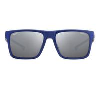 Carrera Ducati Carduc 021/s Occhiali Da Sole Uomo Blu Squadrato Argento 55mm