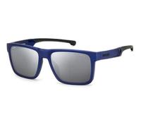 Carrera Ducati CARDUC 021/S TZQ Blue Metalized Sunglasses Man Injected, Rectangular, 55