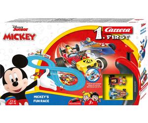 Carrera FIRST Mickey's Fun Race - Slot Car Racing Track for Children from 3 Year