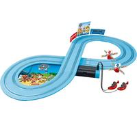 Carrera First PAW Patrol, On The Track - pista di gioco con Chase & Marshall, regolatore manuale adatto ai bambini, distanza di 2,4 metri e elementi interattivi, per piccole corse e avventure