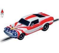 Carrera GO!!! 20064289 Ford Mustang '67 Stars 'n Stripes I 1:43 Scala Slot Car I Con Licenza Originale I Adatto Per Età 6 Anni +
