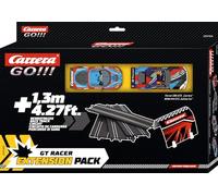 Carrera GO GT Racer Slot Car Racetrack Extension Pack Scala 1:43 Accessori aggiuntivi Include 4 piedi di pista, tunnel e 2 auto
