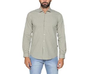 Carrera Jeans - Camicia in Cotone, Bianco-Verde Oliva (L)