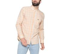 Carrera Jeans - Camicia Uomo, Fantasia a Quadri Giallo, Marrone e Beige (3XL)