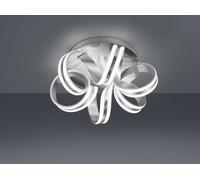 CARRERA PLAFONIERA LED METALLO ALLUMINIO TIRANTI REGOLABILI CON VARIAZIONE INTENSITA' CON INTERRUTTORE A PARETE D. 45CM