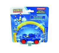 Carrera Pull N Speed Sonic the Hedgehog - Auto a motore (1:43, blu)