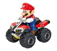 Carrera RC 2,4 GHz Mario Kart - Quad Giocattolo da Corsa radiocomandato con batterie Ricaricabili - con Mario - Gioco Ideale per Bambini dai 6 Anni in su