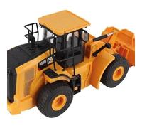 Carrera RC Cat 950M Caricatore ruote telecomandato 1:24, veicolo da cantiere RC da 35 cm con pala in metallo e braccio anteriore mobile, funzione completa da 2,4 GHz, pneumatici ad aria, licenza