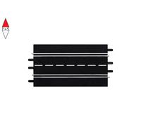 Carrera- Standard-Straight Confezione da Rettilinei per Pista, Colore Nero/Bianco, One Size, 20020601