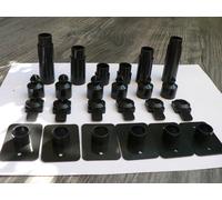 Carrera Supporti Evolution Digital 132 124 Set Di Supporti 24 Pezzi Nero 79554