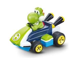 Carrera Toys Radiocomando Mini Yoshi 2,4 GHz scala 1:50 (4,5cm) MARIO KART Verde
