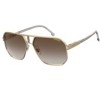 Carrera Uomo CARRERA 1062/S J5G/86 Occhiali da sole Metallo Oro Marrone Geometrica Sfumato