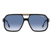 Carrera Victory C 01/s Occhiali Da Sole Uomo Nero Squadrato Blu 60mm