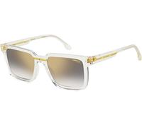 Carrera Victory C 02/S 900/FQ Unisex Sunglasses - Crystal Frame, Grey Gradient Gold Mirror Lenses