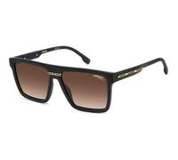 Carrera Victory C 03/S 003/86 Unisex Sunglasses - Matte Black Frame, Brown Gradient Lenses