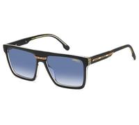 Carrera Victory C 03/S 7C5/08 Unisex Sunglasses - Black Crystal Frame, Grey Blue Gradient Lenses
