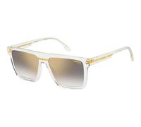 Carrera Victory C 03/S 900/FQ Unisex Sunglasses - Crystal Frame, Grey Gradient Gold Mirror Lenses