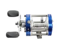 Carrete a baitcasting in metallo blu 50# | 5,2:1 Gear Ratio | Carrete navale professionale per sport di pesca | Mancata rotonda in nylon carrete